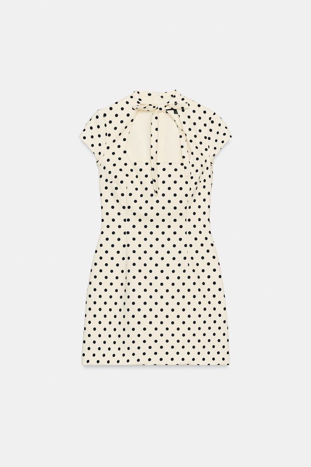 Bow Detail Square Neck Mini Dress | Short Sleeve Women's Dress