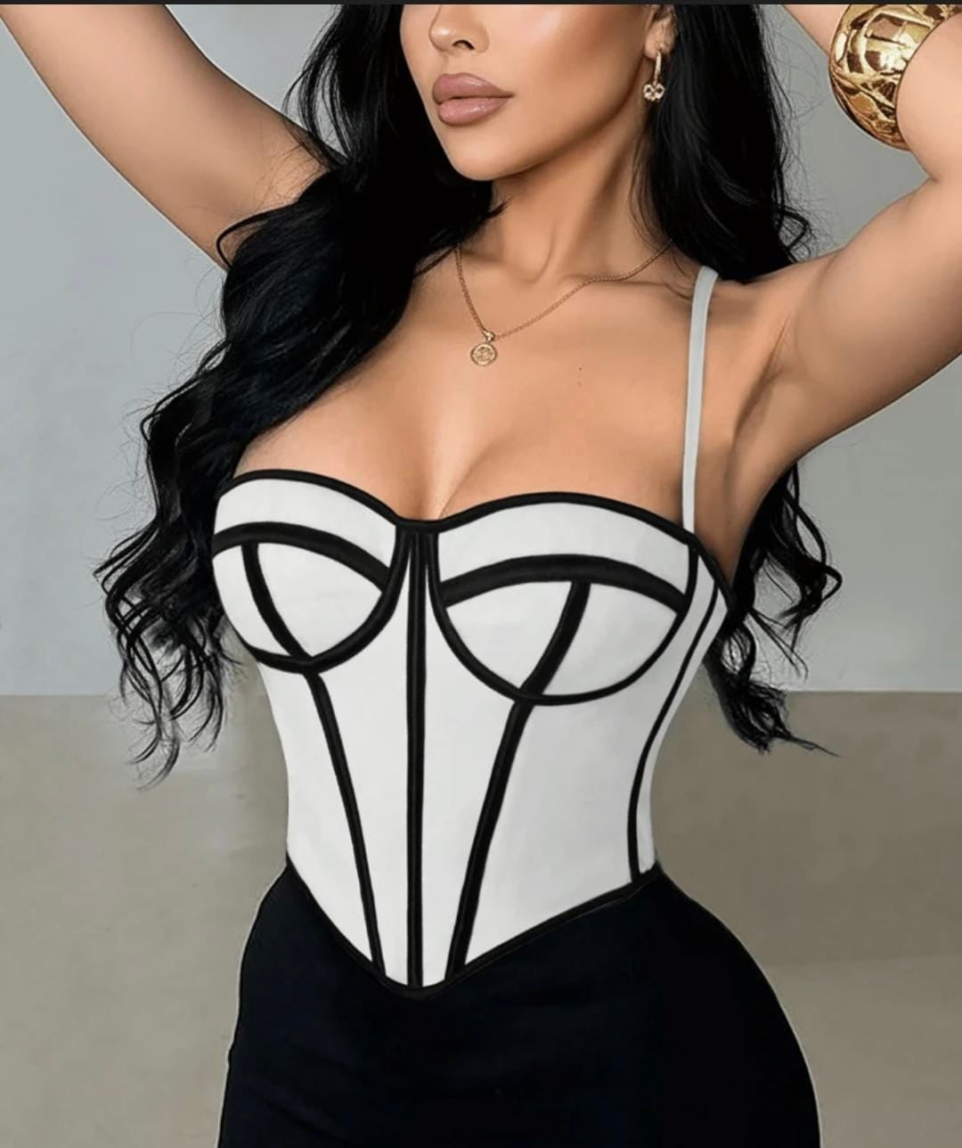 Midnight Sculpt Corset Top