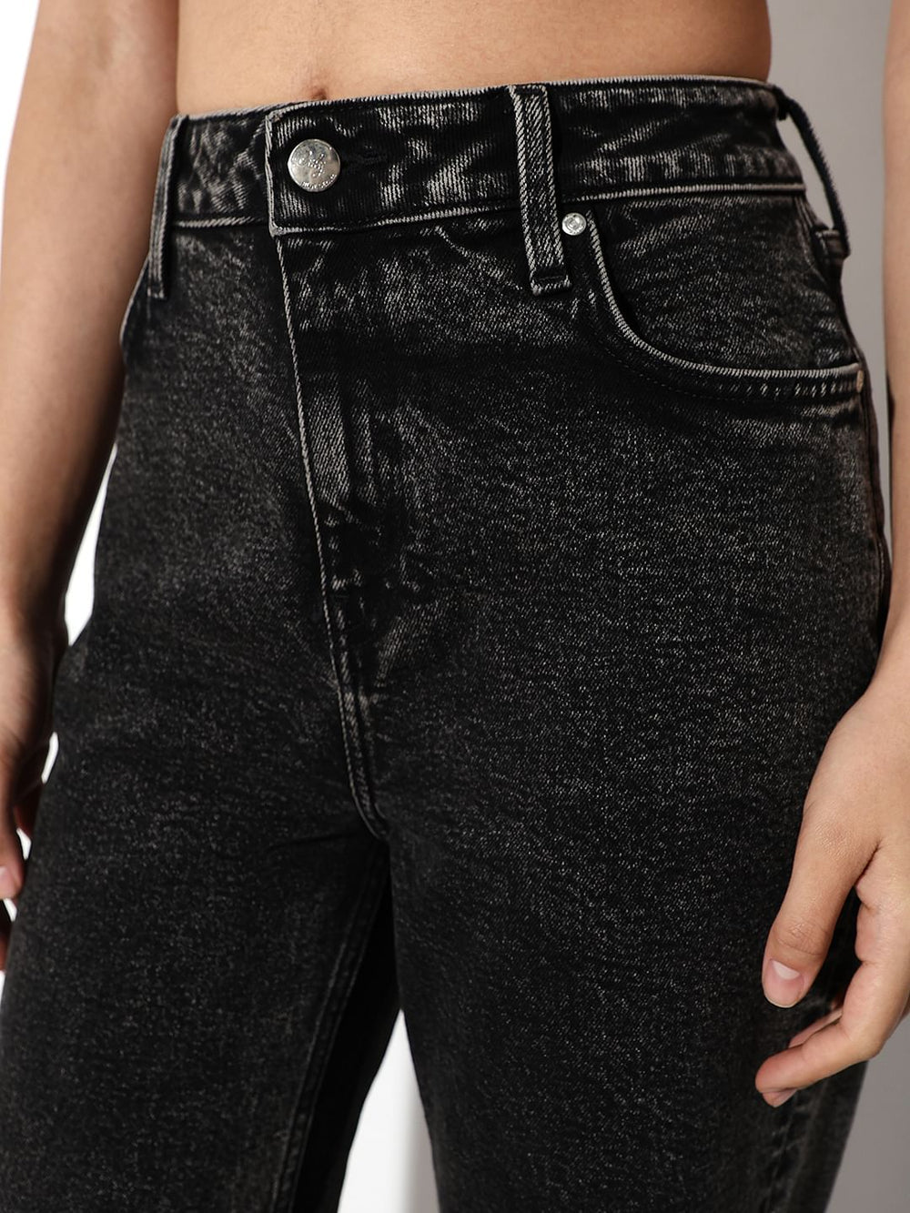 Black High Waist Denim Jeans | Tailored Women's Denim