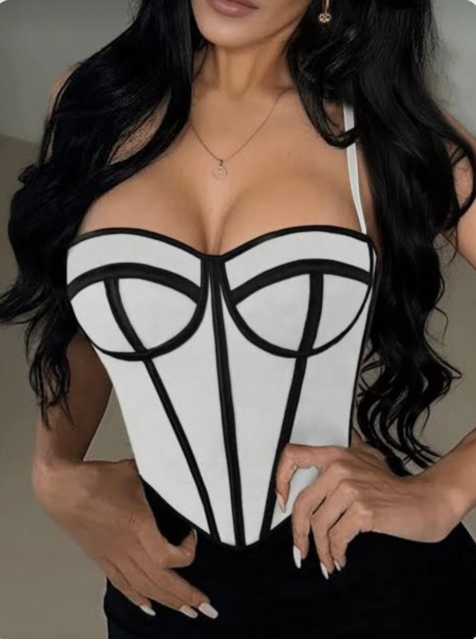 Midnight Sculpt Corset Top