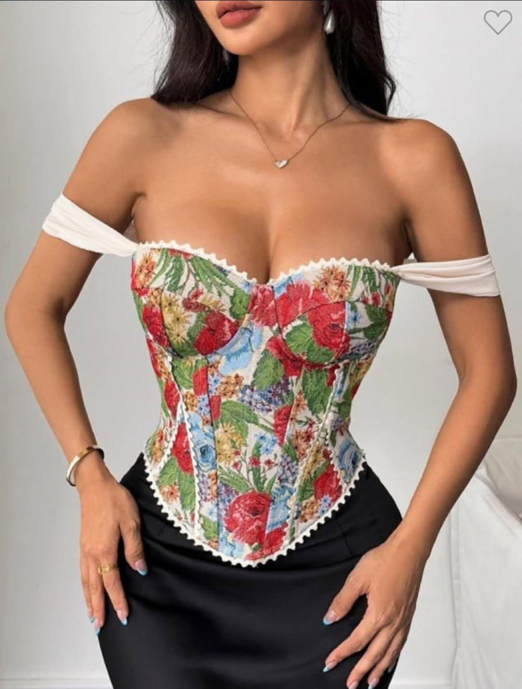 Blossom Charm Corset Top