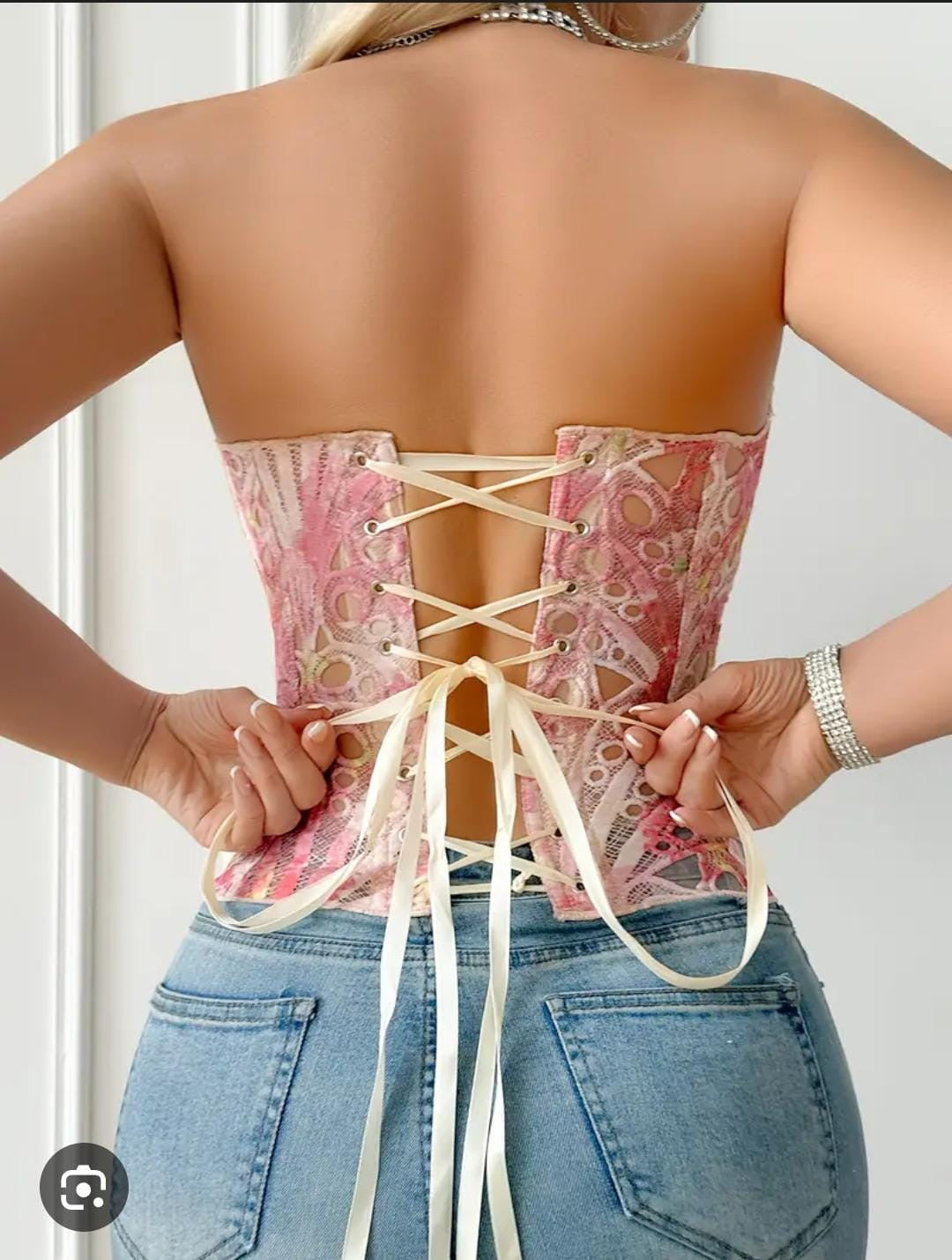 Royal Lace Sculpt Corset Top