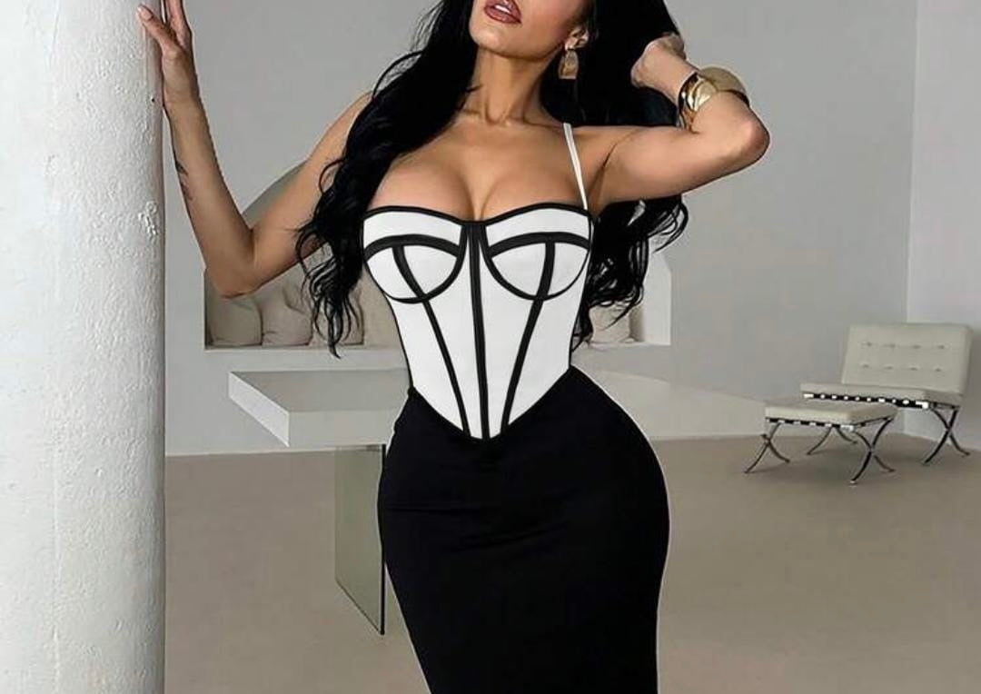 Midnight Sculpt Corset Top