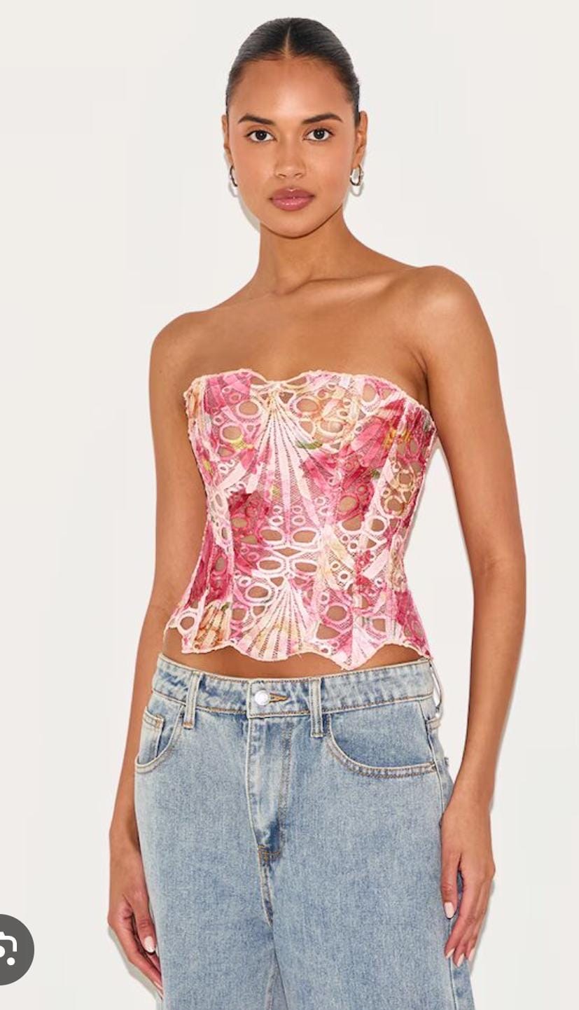 Royal Lace Sculpt Corset Top