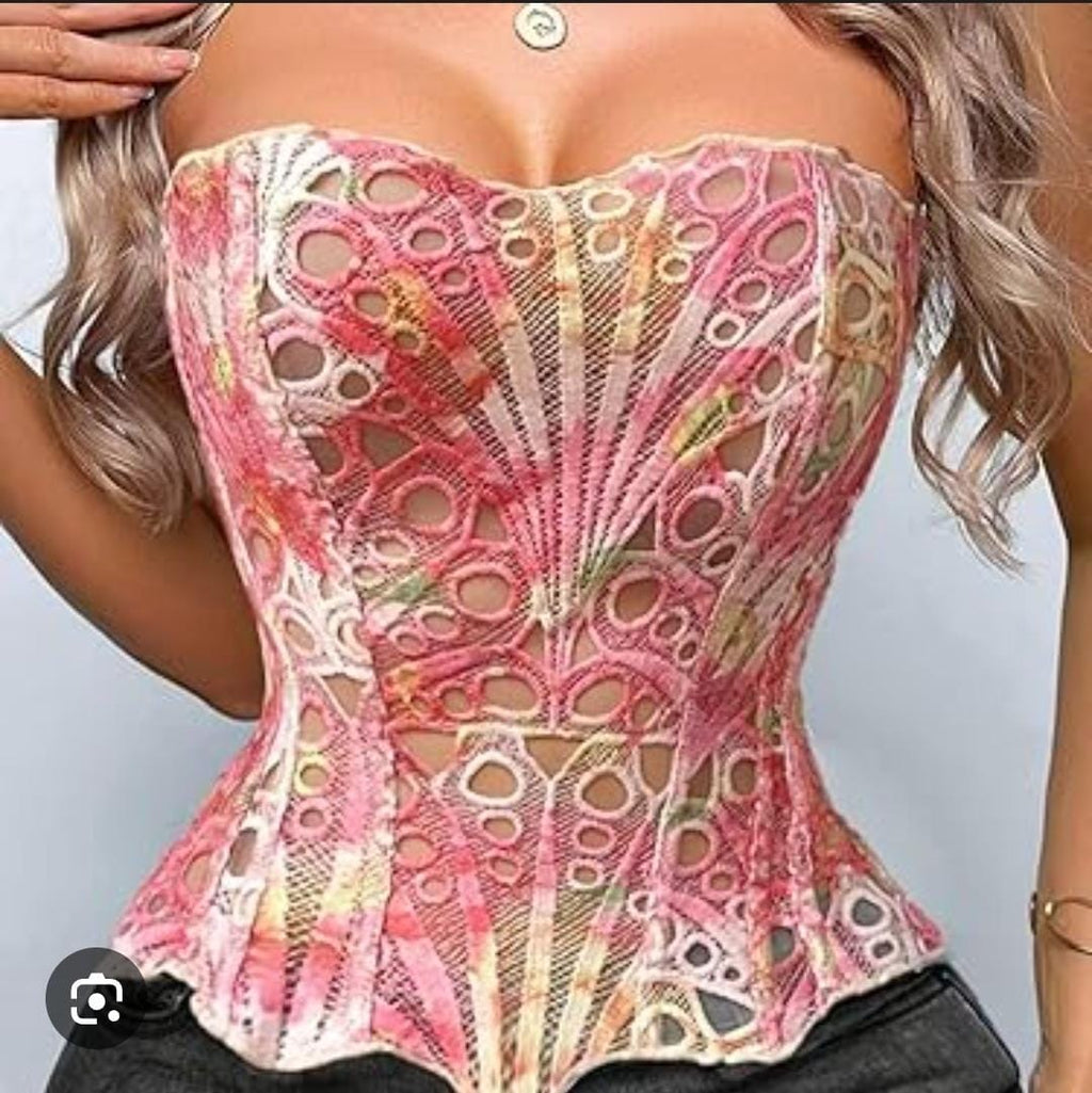 Royal Lace Sculpt Corset Top