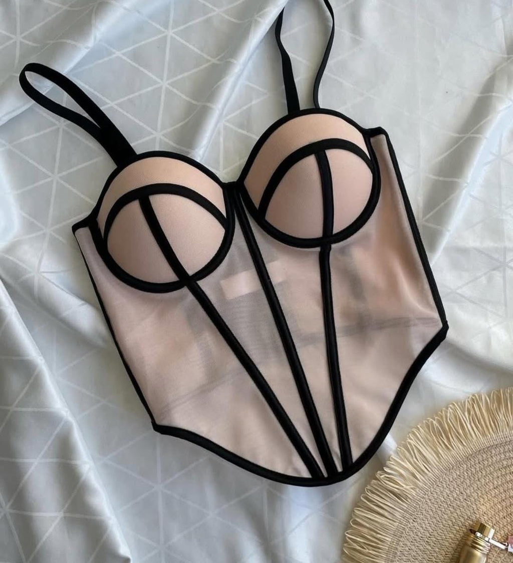 Midnight Sculpt Corset Top