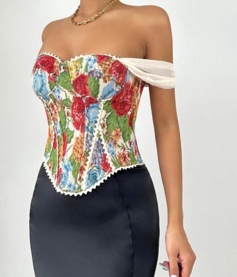 Blossom Charm Corset Top