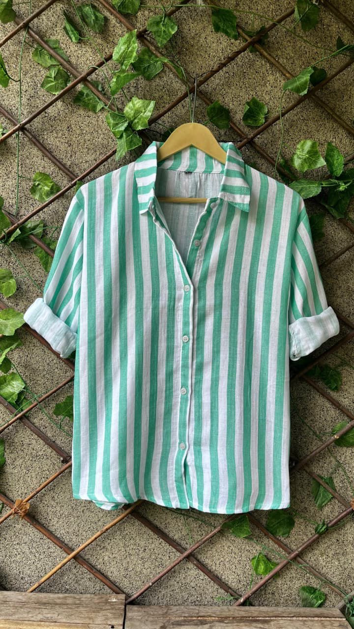 Broad Striped Mulmul Shirts